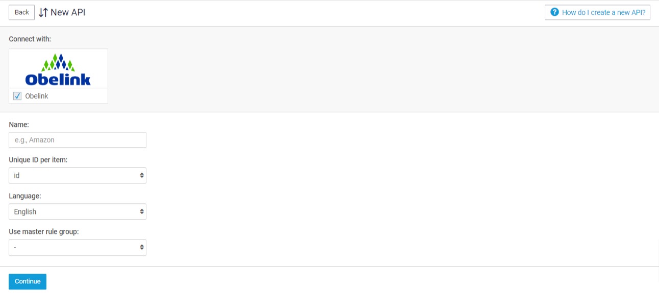 Setting up an Obelink API – Help Center - Channable