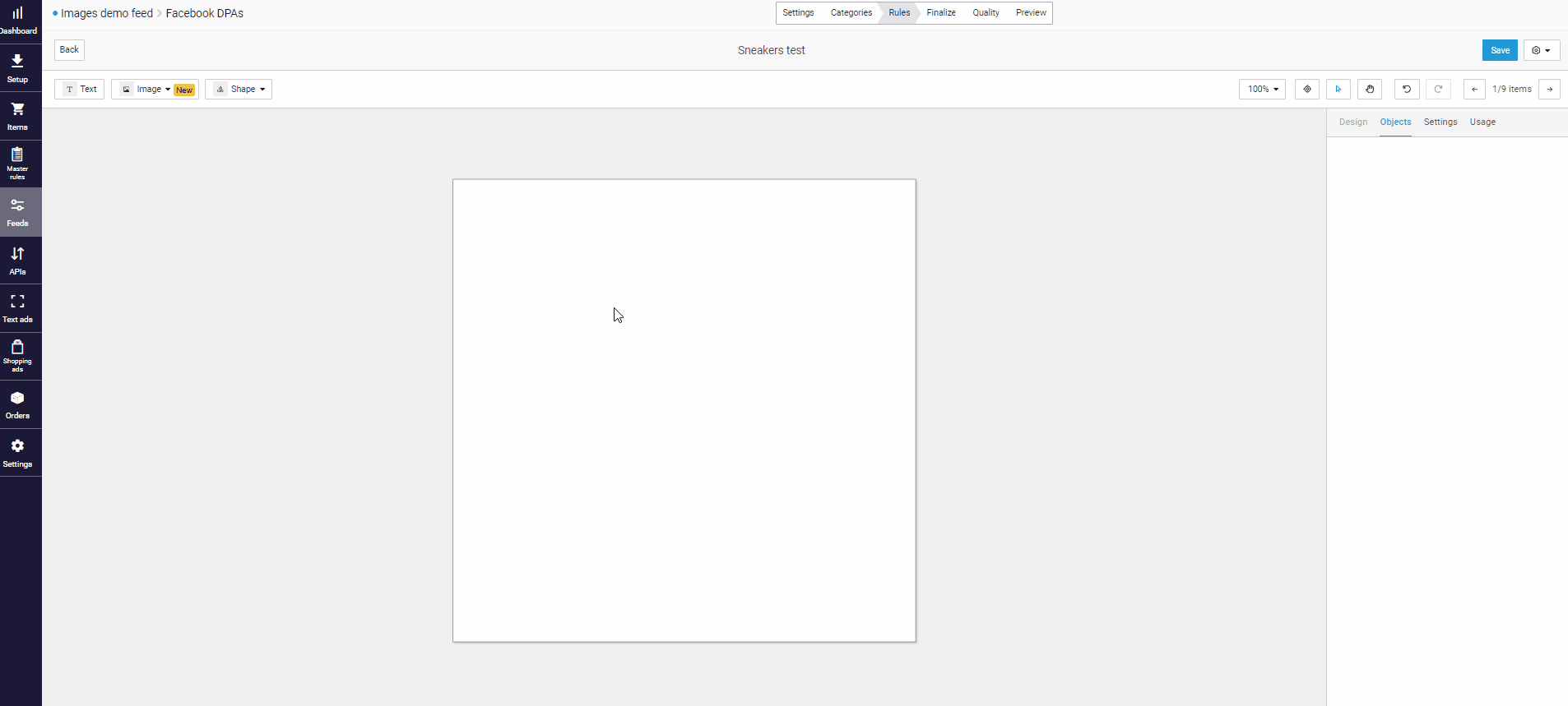 How to set up the image editor? Channable
