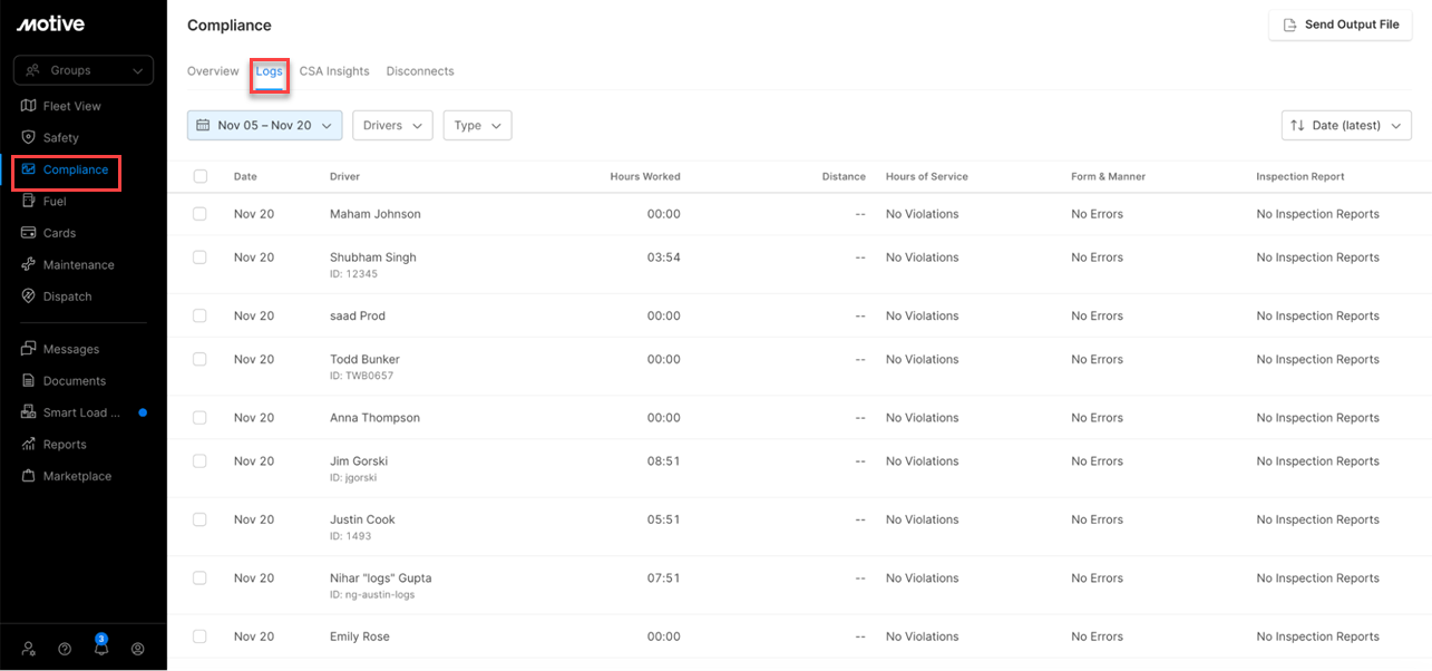 How to identify logs with Agriculture Exception using Fleet Dashboard