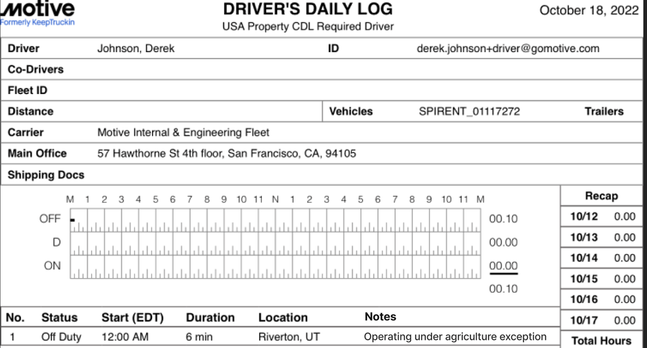 How to identify logs with Agriculture Exception using Fleet Dashboard