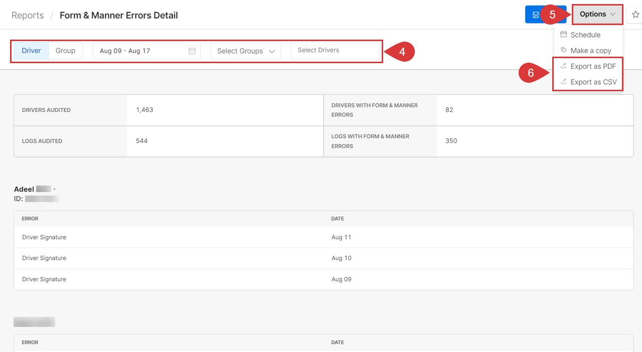 How to View Form & Manner Error Reports Motive Help Center
