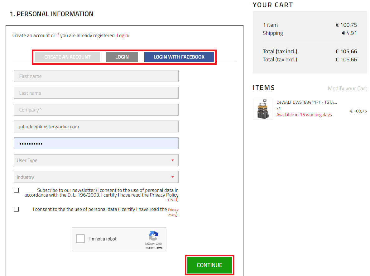 How can I place an order? Mister Worker™ Help Center