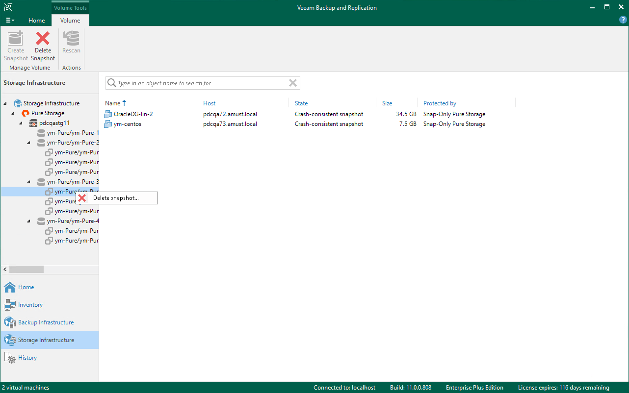 Creating and Deleting Snapshots Veeam Backup Guide for vSphere