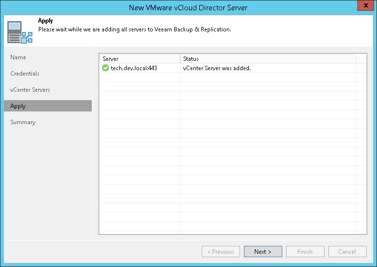 第 5 步。使用向导完成操作 Veeam Backup Guide for vSphere