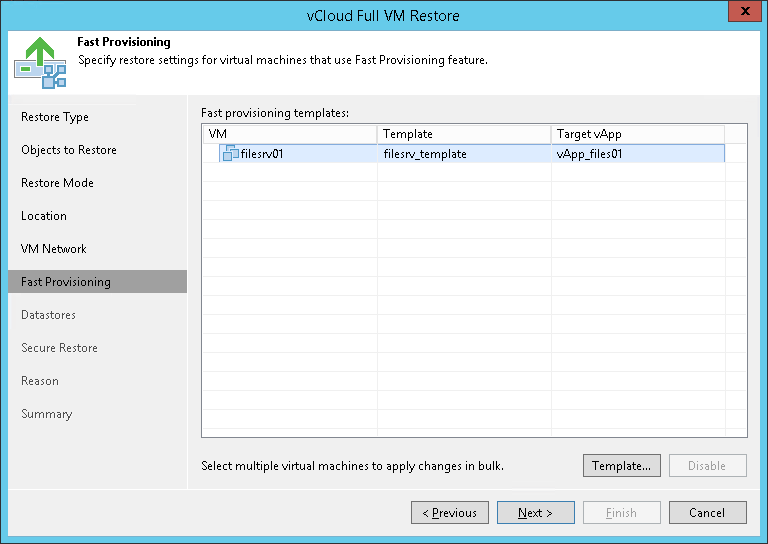 第7步。选择要链接的模板 Veeam Backup Guide for vSphere