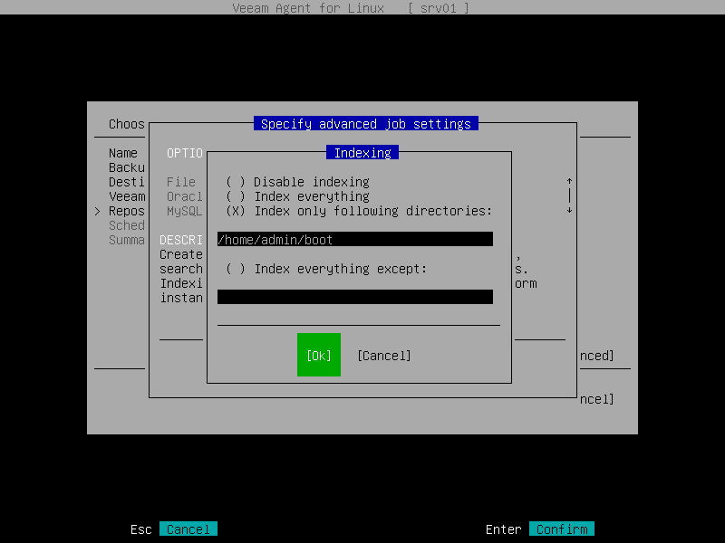 File Indexing Settings Veeam Agent for Linux User Guide
