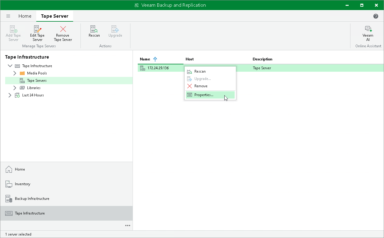 Modifying Tape Servers User Guide for VMware vSphere