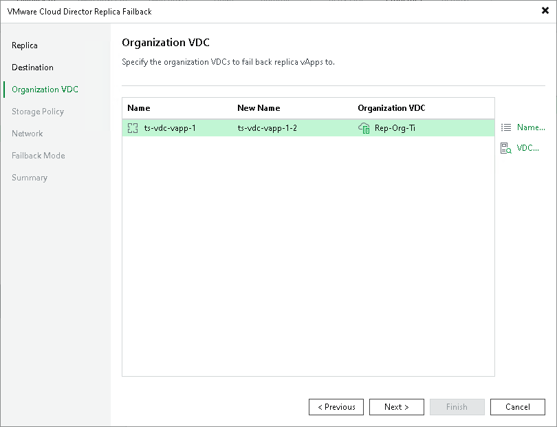 Step 4. Specify Organization VDCs User Guide for VMware vSphere