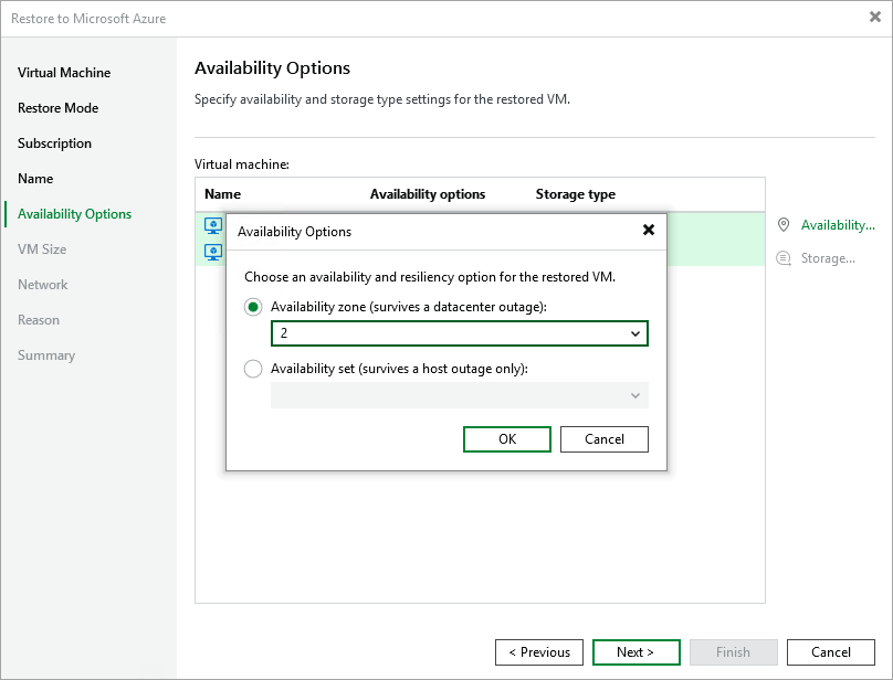 Step 6. Specify VM Configuration Settings Veeam Backup for Microsoft