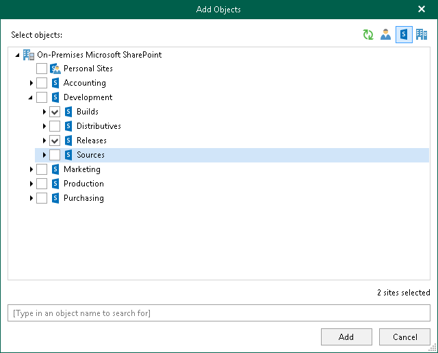 Organization Object Types Veeam Backup for Microsoft 365 Guide
