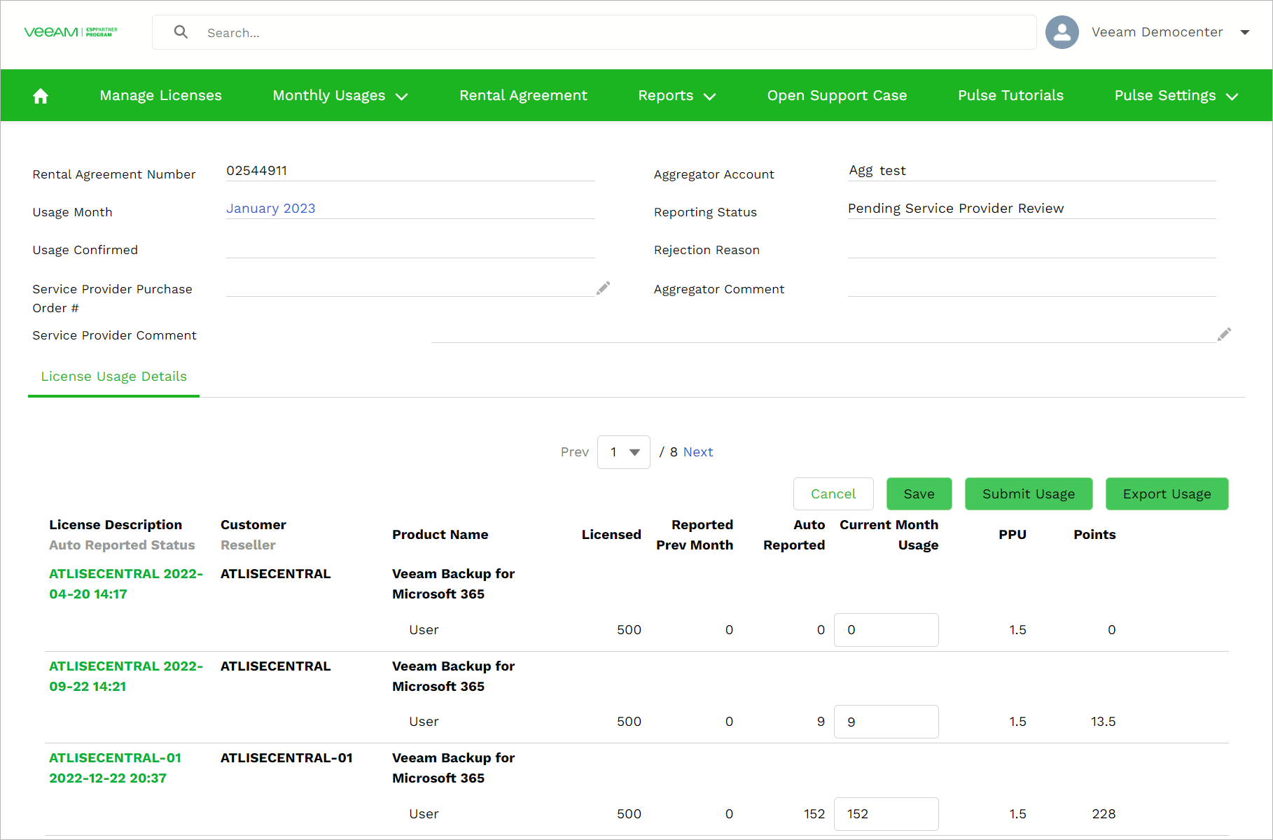 Automatic License Reporting Veeam Rental Licensing and Usage Reporting
