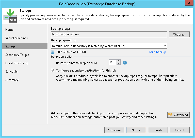 Linking Backup Jobs to Backup to Tape Jobs Veeam Backup Guide for HyperV