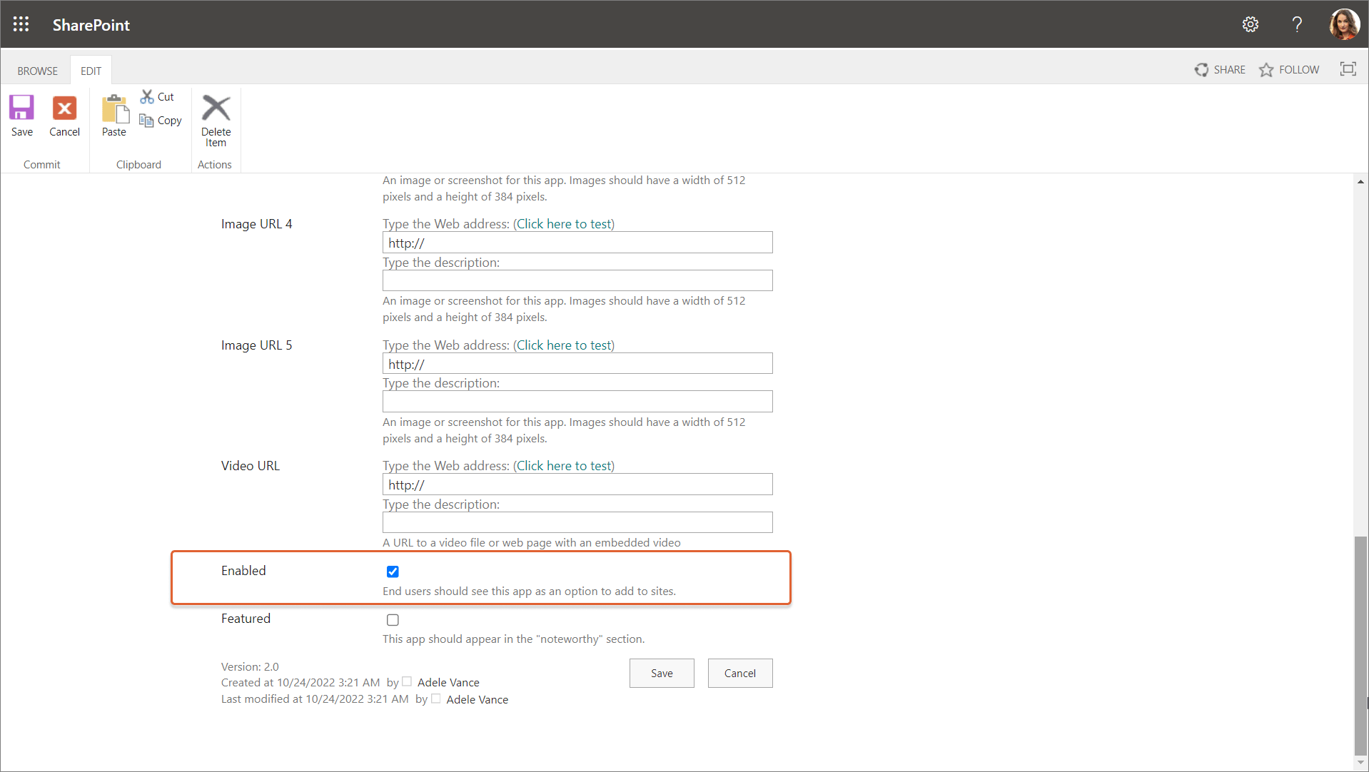 Manage Learn365 web parts via the site collection app catalog Help Center