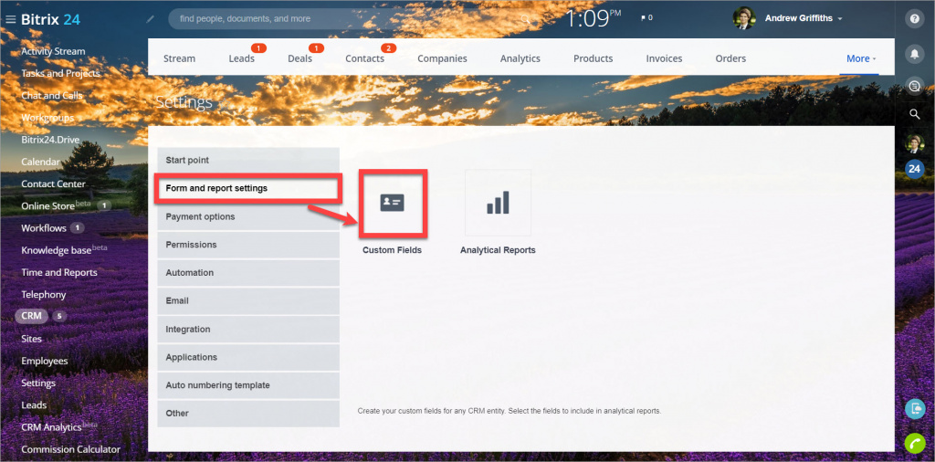 Custom fields in CRM WebBee.co.nz