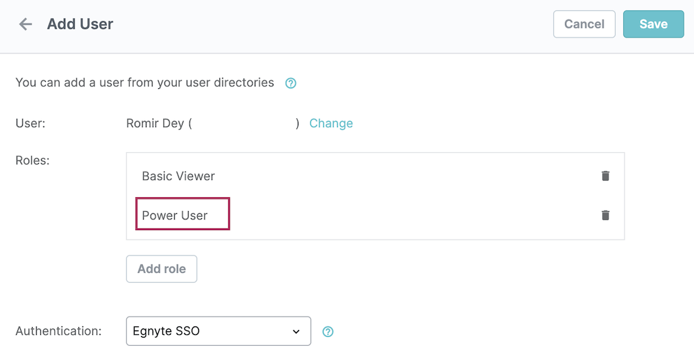 Secure & Govern Power User Role Egnyte
