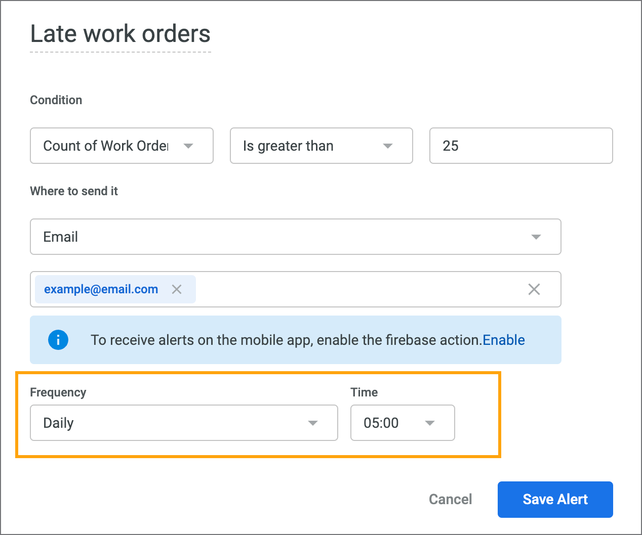 Create alerts for dashboard tiles Help Center