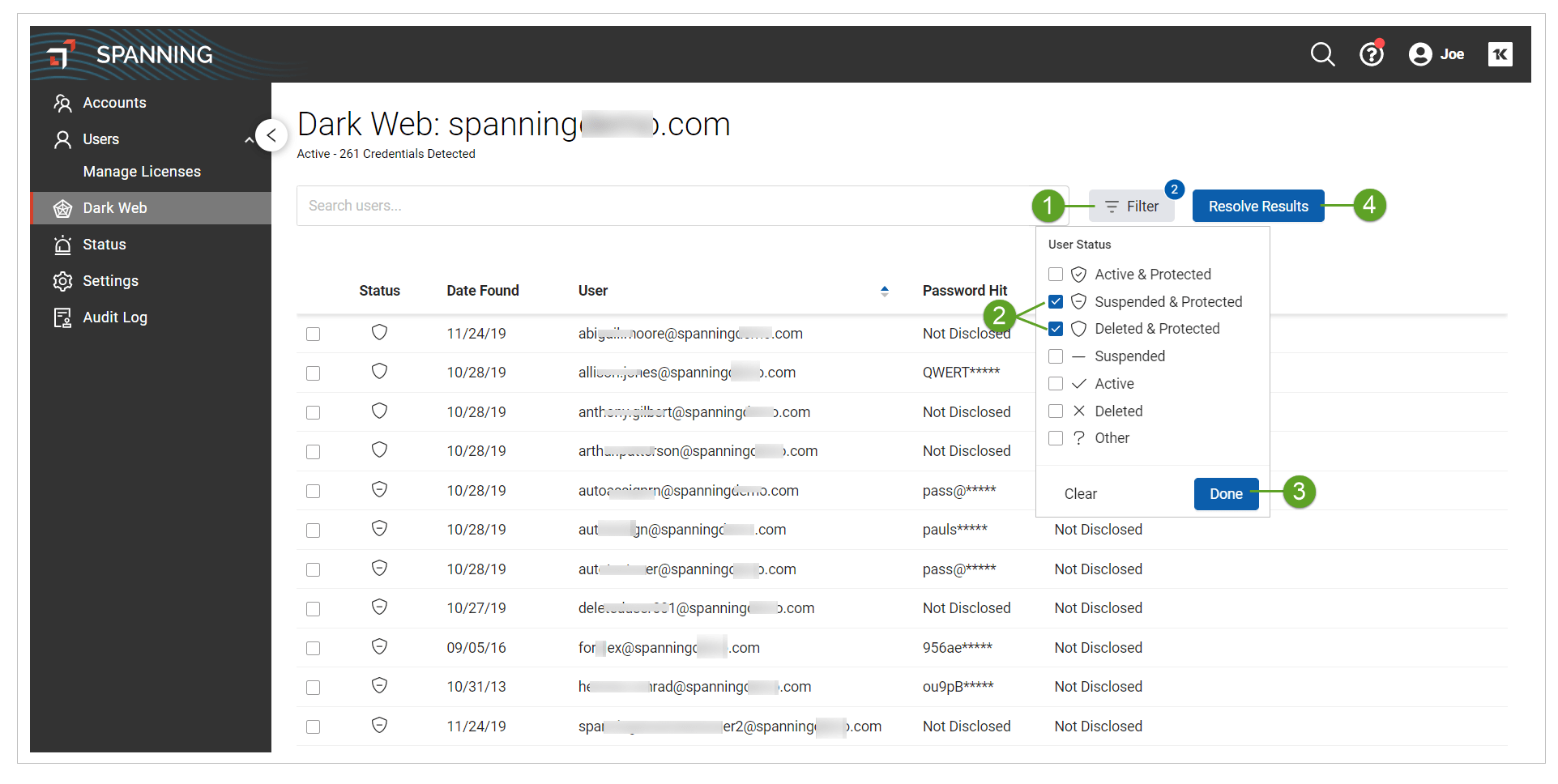 Dark  Monitoring Compromised Record Resolution for Google Workspace