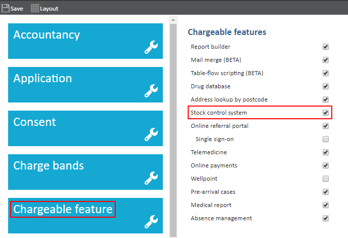 Setting up stock control Meddbase Help Center