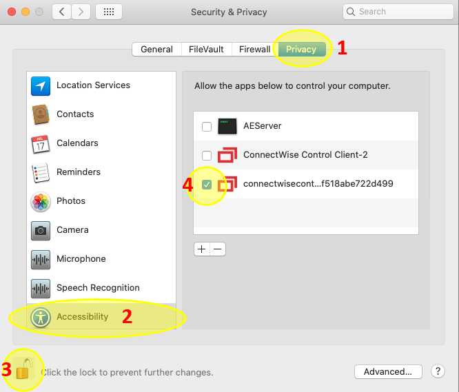 SMART Helpdesk Remote Support Connectwise Can't See/Control Mac