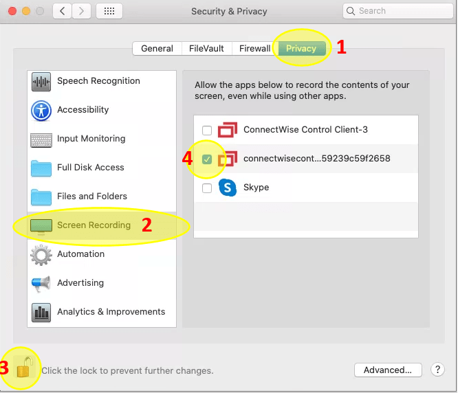 SMART Helpdesk Remote Support Connectwise Can't See/Control Mac