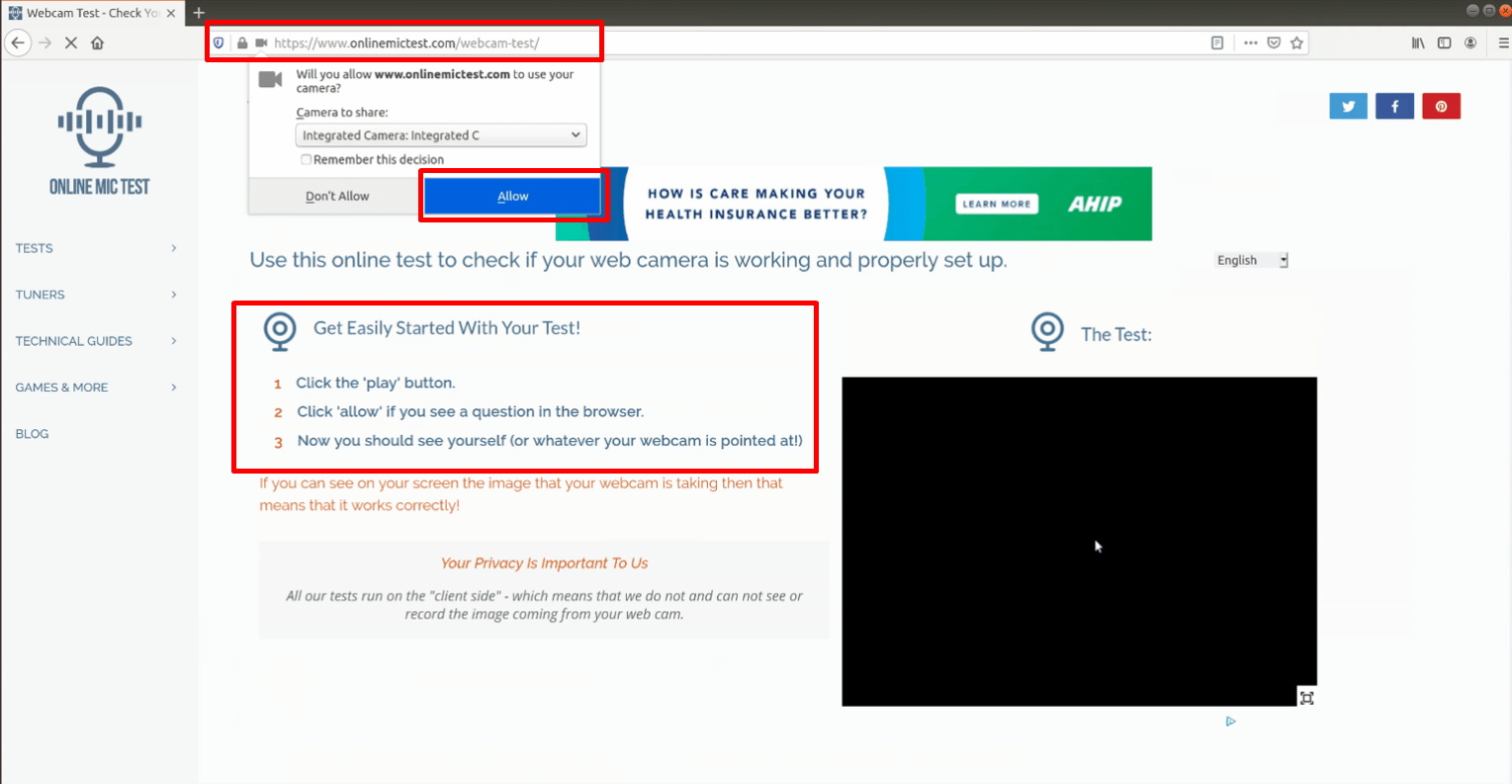 [LINUX] Camera Check PSI Support