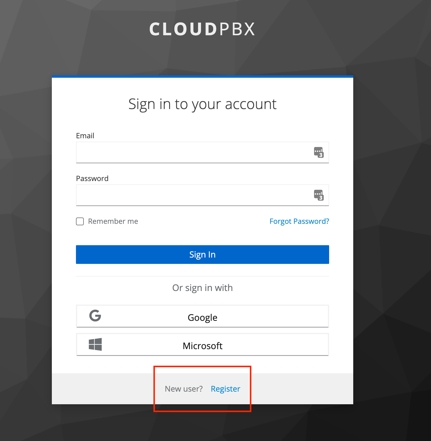 CloudPBX New Login Experience Rollout Real World Help Centre