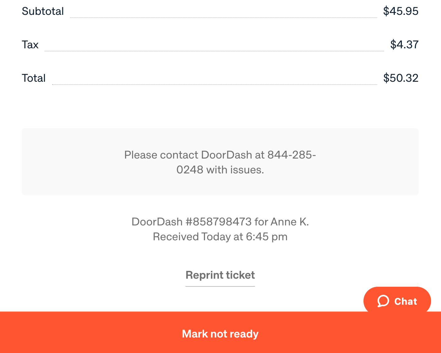 What if I accidentally mark an order ready for pickup that isn’t ready