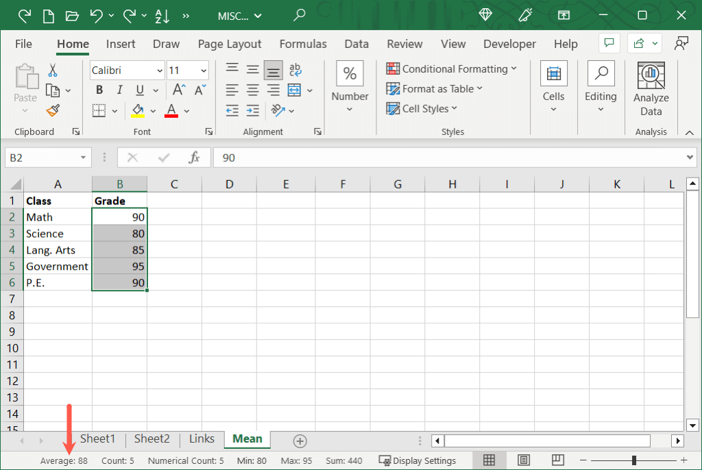 How To Find And Calculate Mean In Microsoft Excel helpdeskgeek