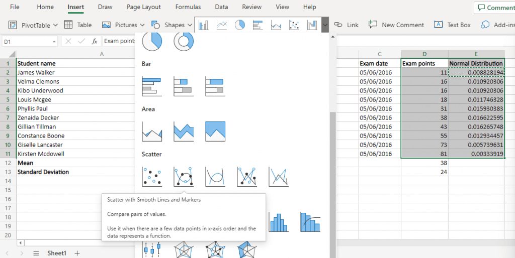 How to Create a Bell Curve Chart in Microsoft Excel