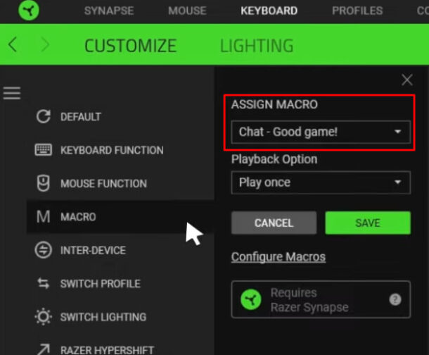 How to Create, Assign, and Delete Macros in Razer Synapse