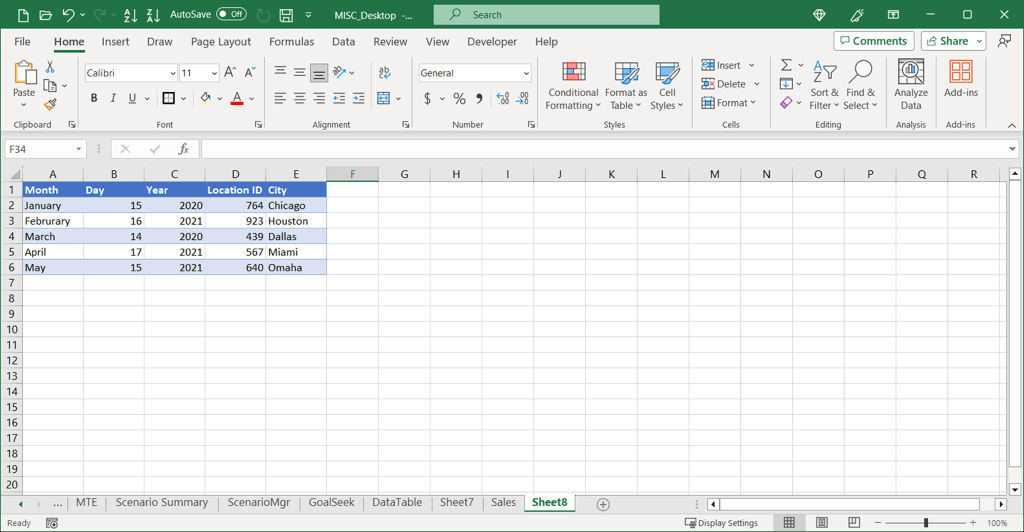 How to Delete or Remove a Table in Microsoft Excel