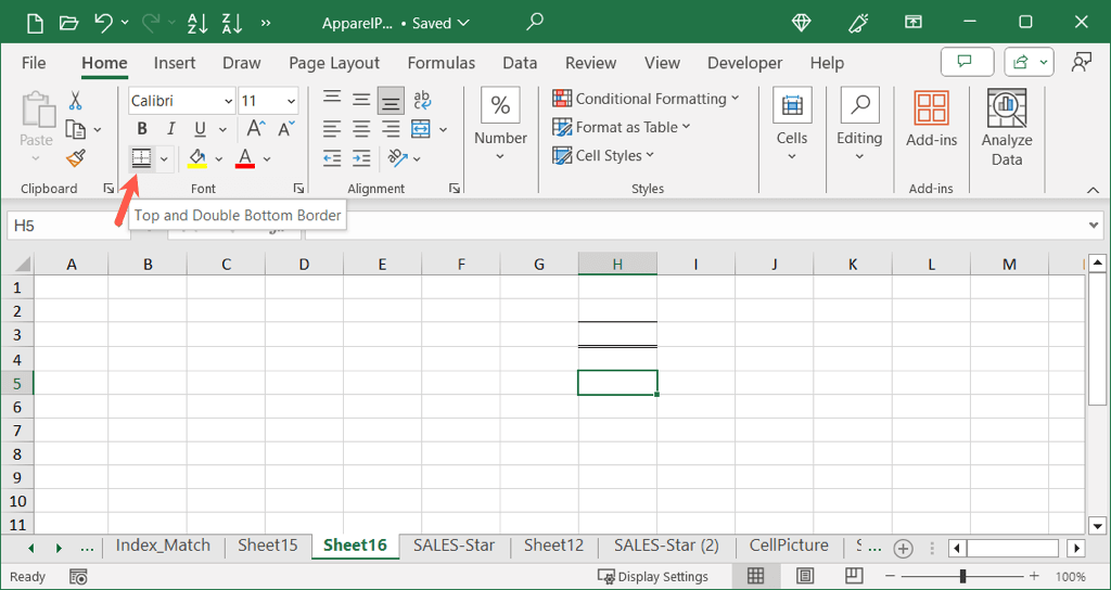 How to Add and Customize Borders in Microsoft Excel