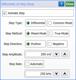 Channel Step Setup