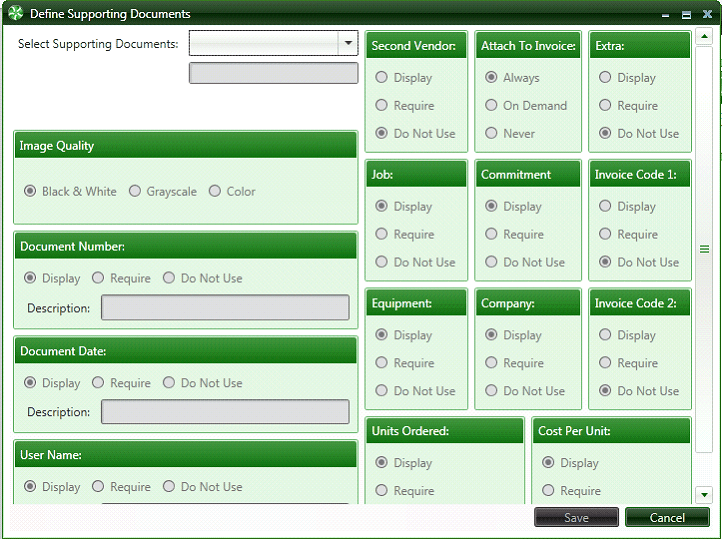 Topic 2.1.3.1.11.2. Define Supporting Documents