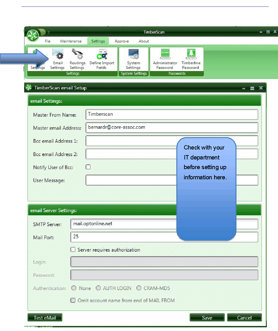 Topic 2.1.3.2.3. Email Setting