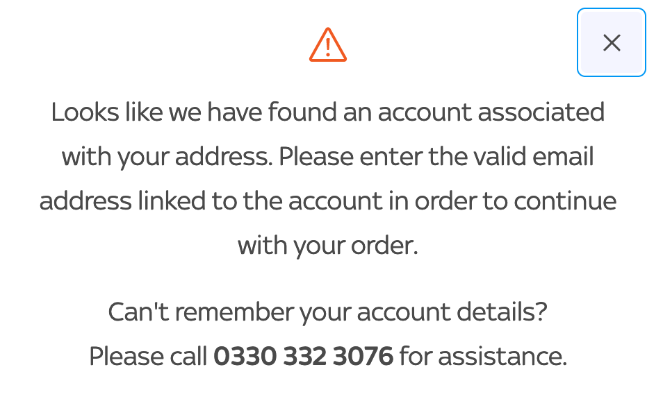 Trying to set up broadband ahead of moving house, Sky Community