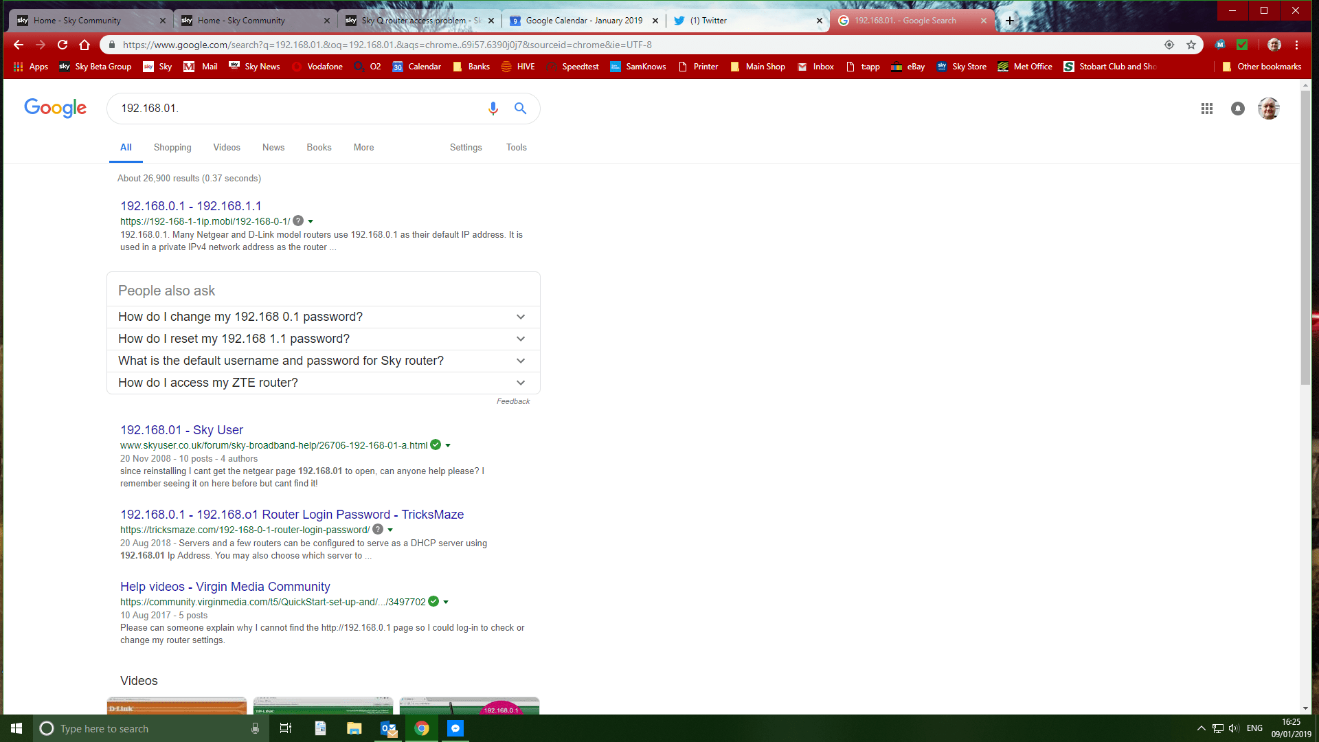 Answered Sky Q router access problem Sky Community