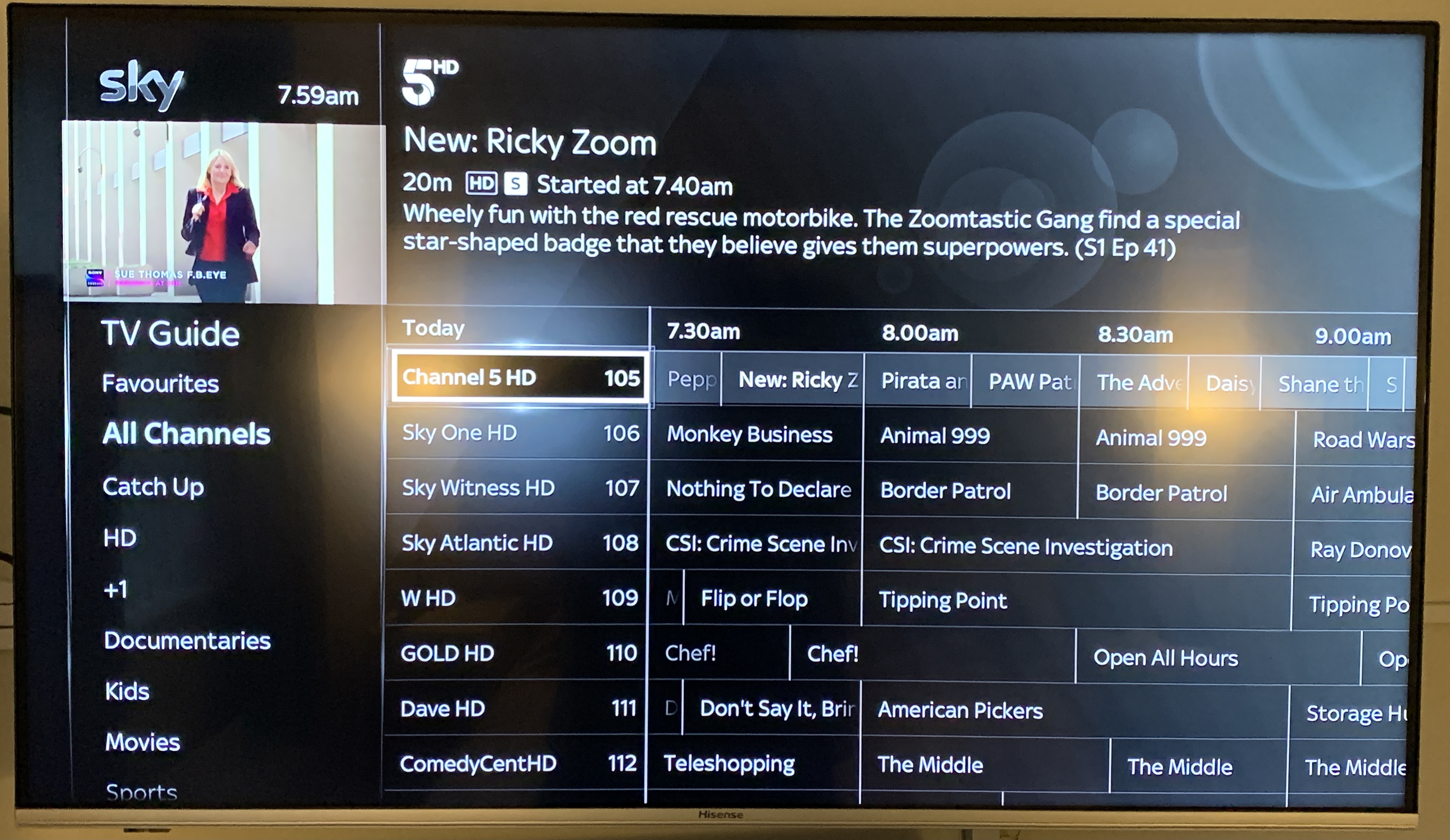Different TV Guide Layouts Sky Community