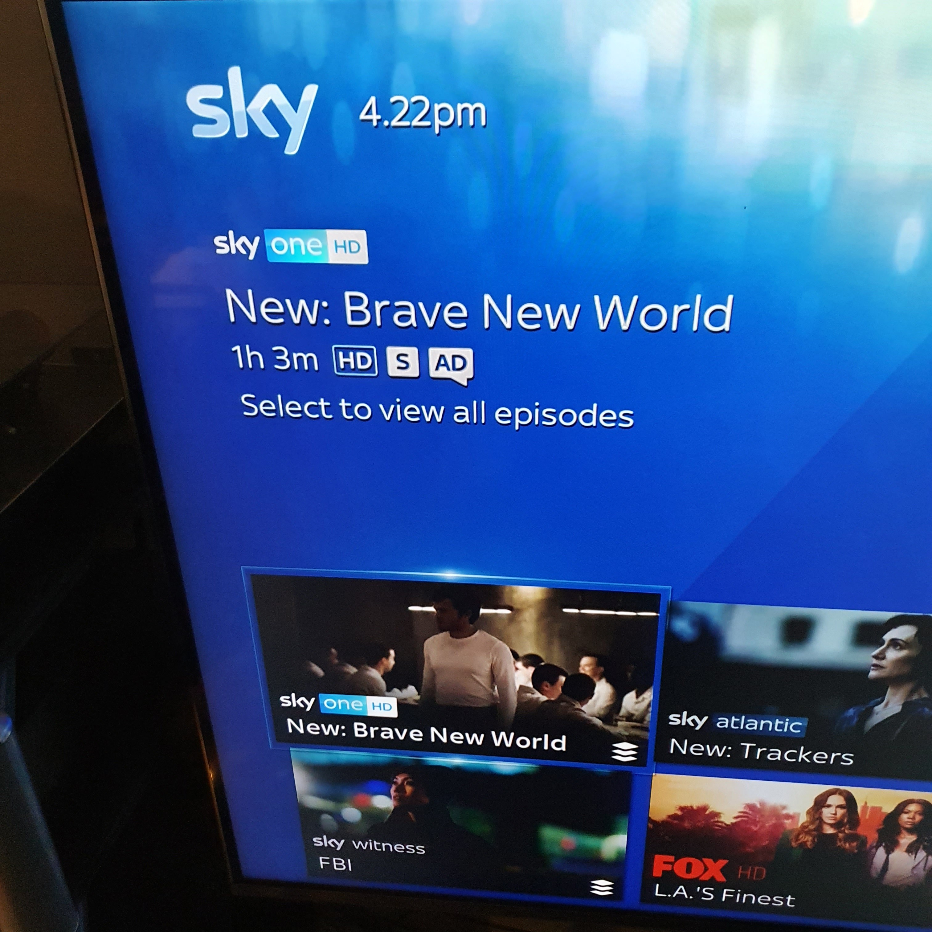 Aktuelle Software Version Sky Q