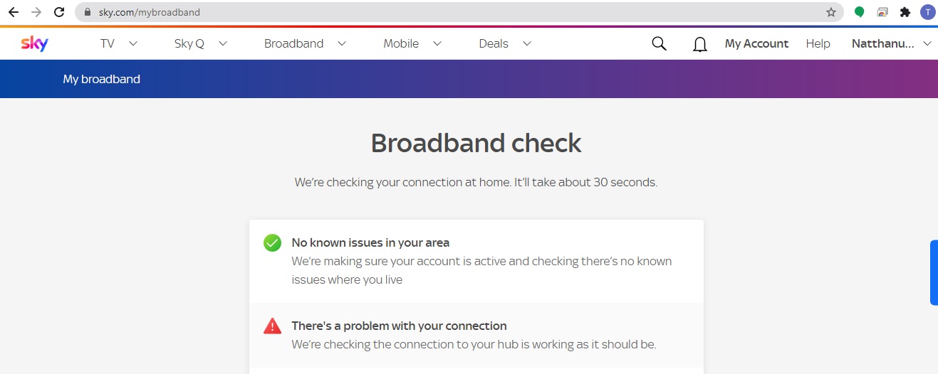 Answered connection keeps dropping Sky Community