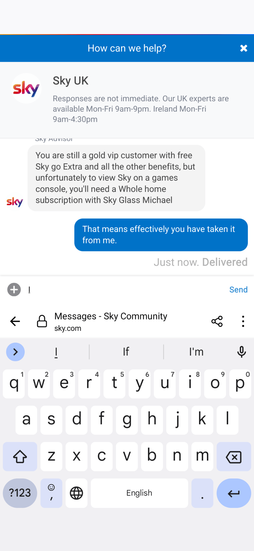 Answered Sky go extra gone Sky Community