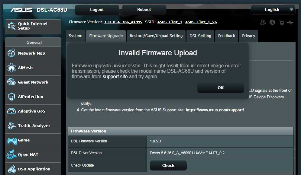 Asus DSLAC68U do not connect to SKY ISP Page 2 Sky Community