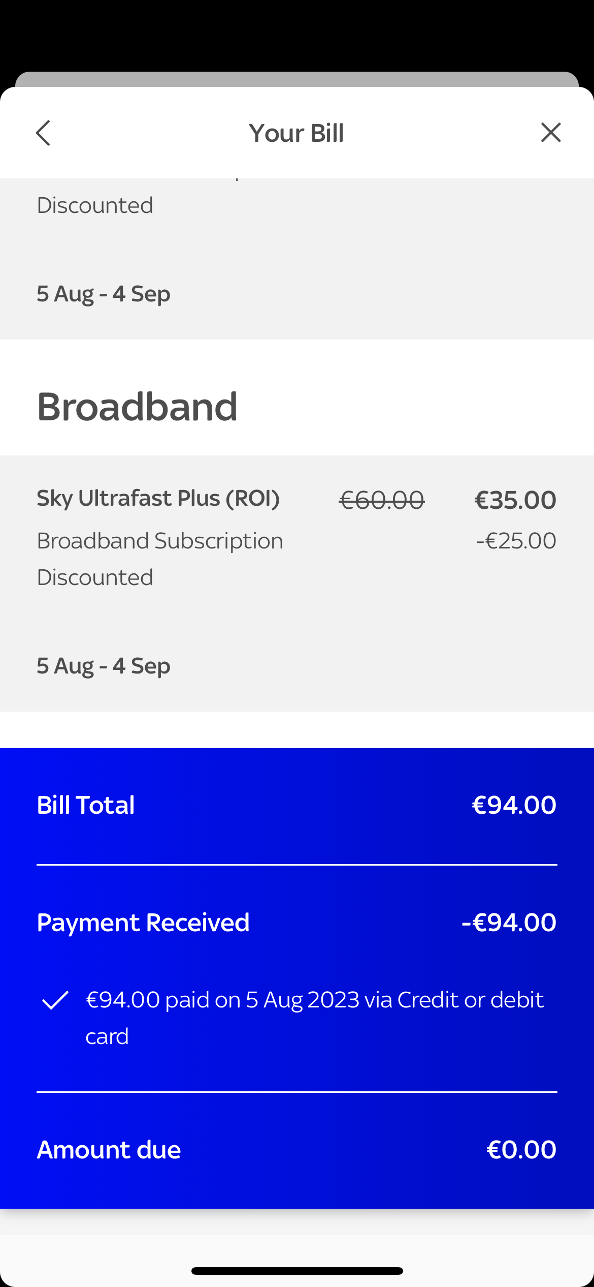 Sky bill when would I be cut off? Sky Community