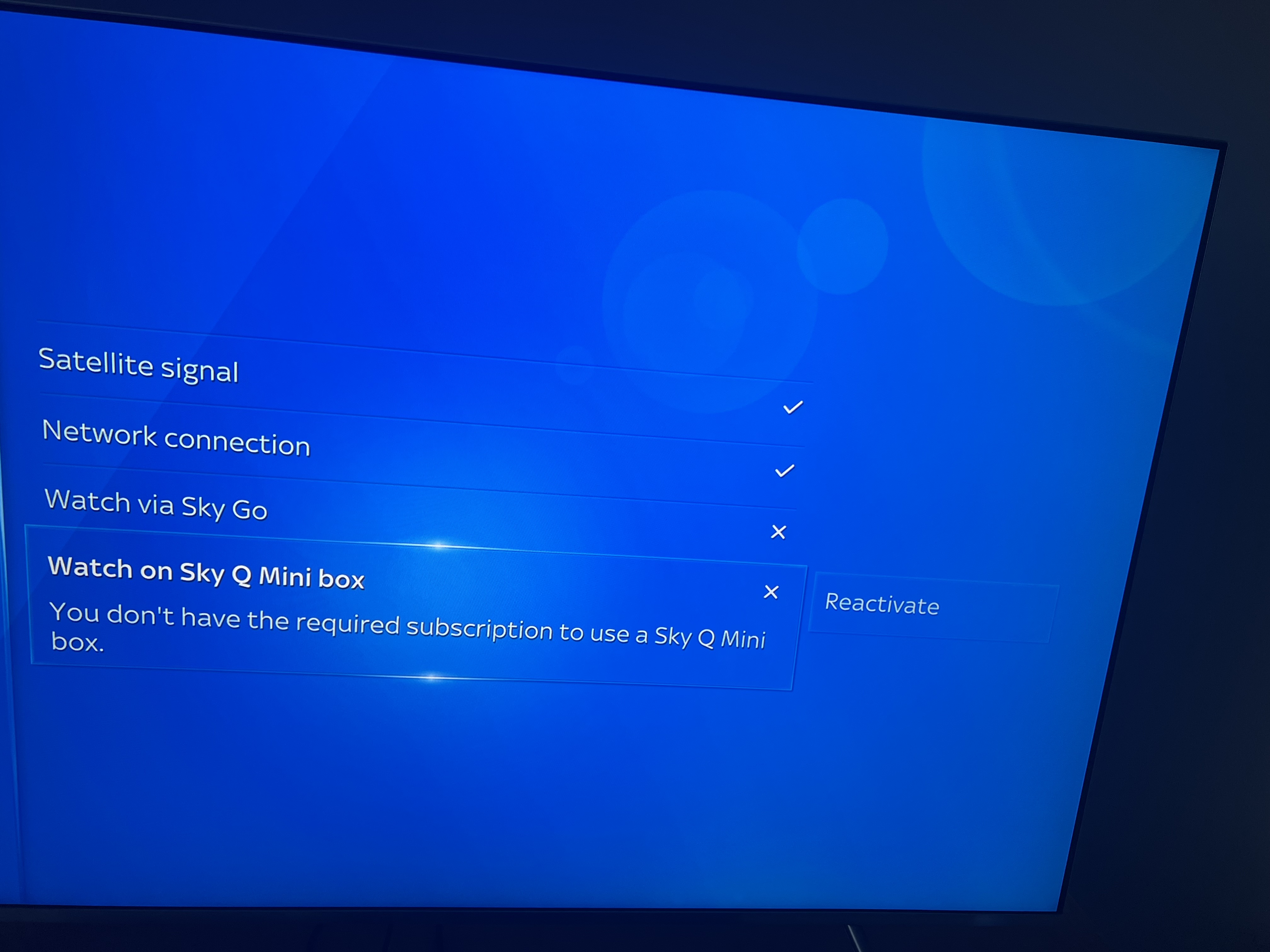 Sky Q Minibox and Multiroom Sky Community