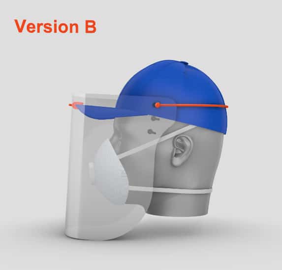 Baseball Cap Face Visor Helpful Engineering