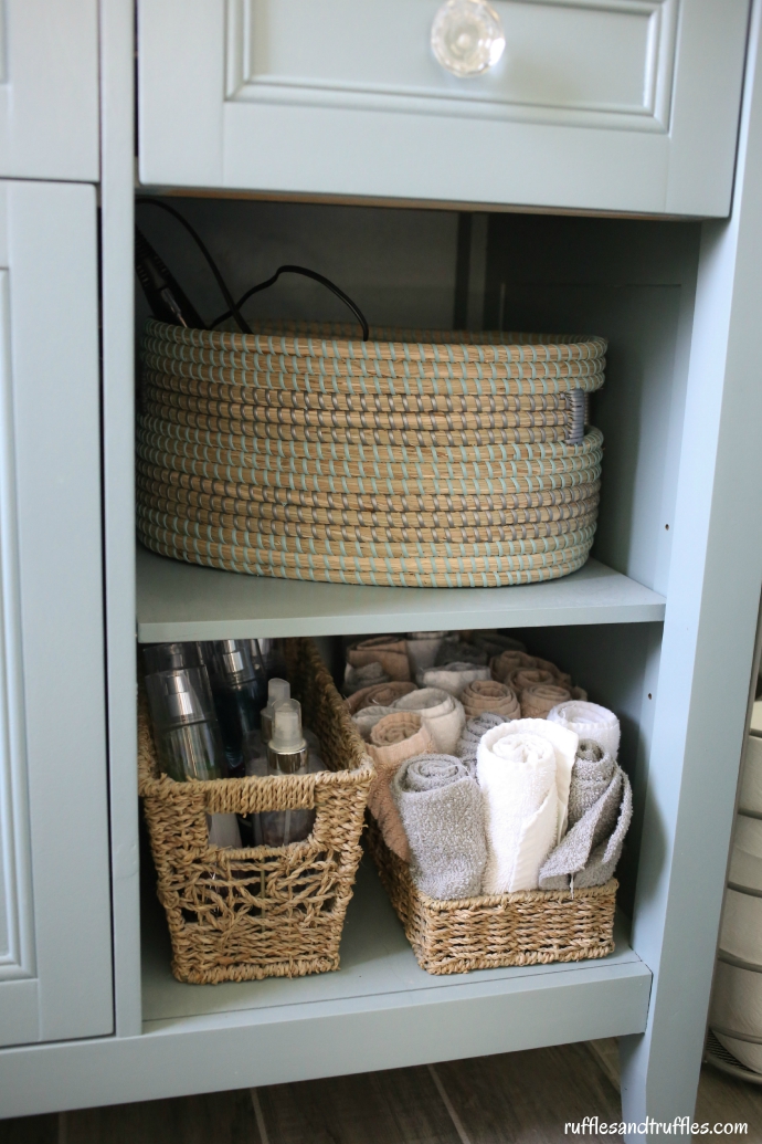 Revamped bathroom vanity DIY project Helpful Homemade