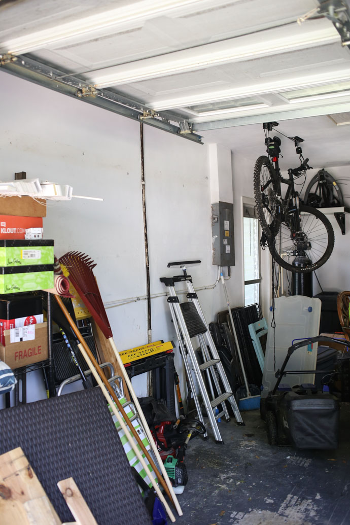 Summer project organizing our garage with the Rubbermaid® FastTrack