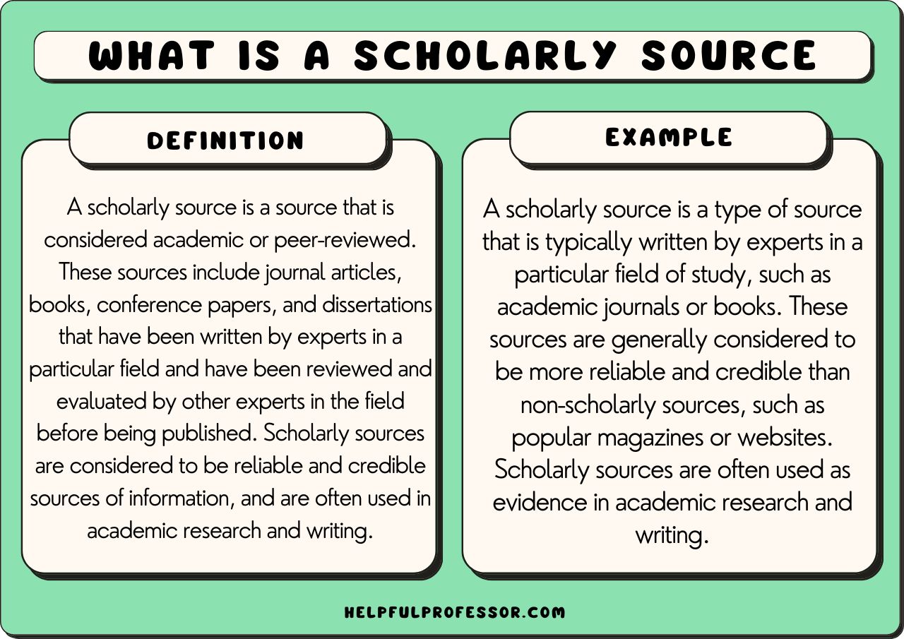 What is a Scholarly Source? Here are 7 Examples (2024)