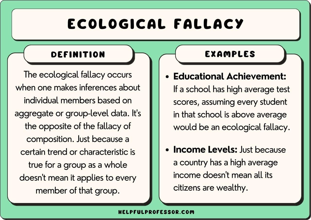 15 Ecological Fallacy Examples (2024)