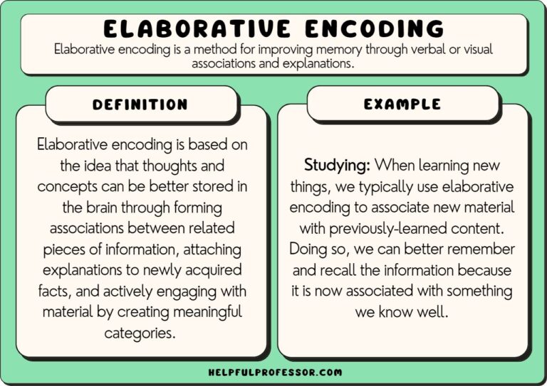 Elaborative Encoding 10 Examples & Definition (2024)